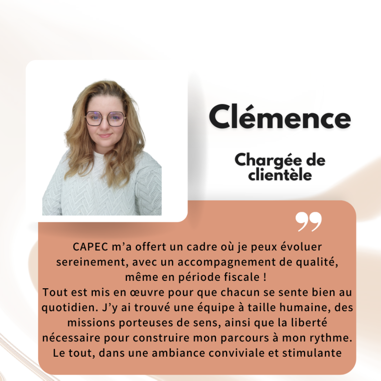 Portrait d’un collaborateur du cabinet comptable CAPEC, témoignage salarié – bien-être au travail et carrière en cabinet CAPEC, expertise comptable
