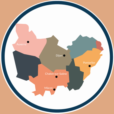 Carte des différents sites géographiques de CAPEC